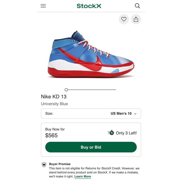 Size 10 - Nike KD 13 New Jersey Nets Hardwood Classics main image 8